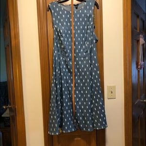 Size 2 Denim Summer Dress with Belt